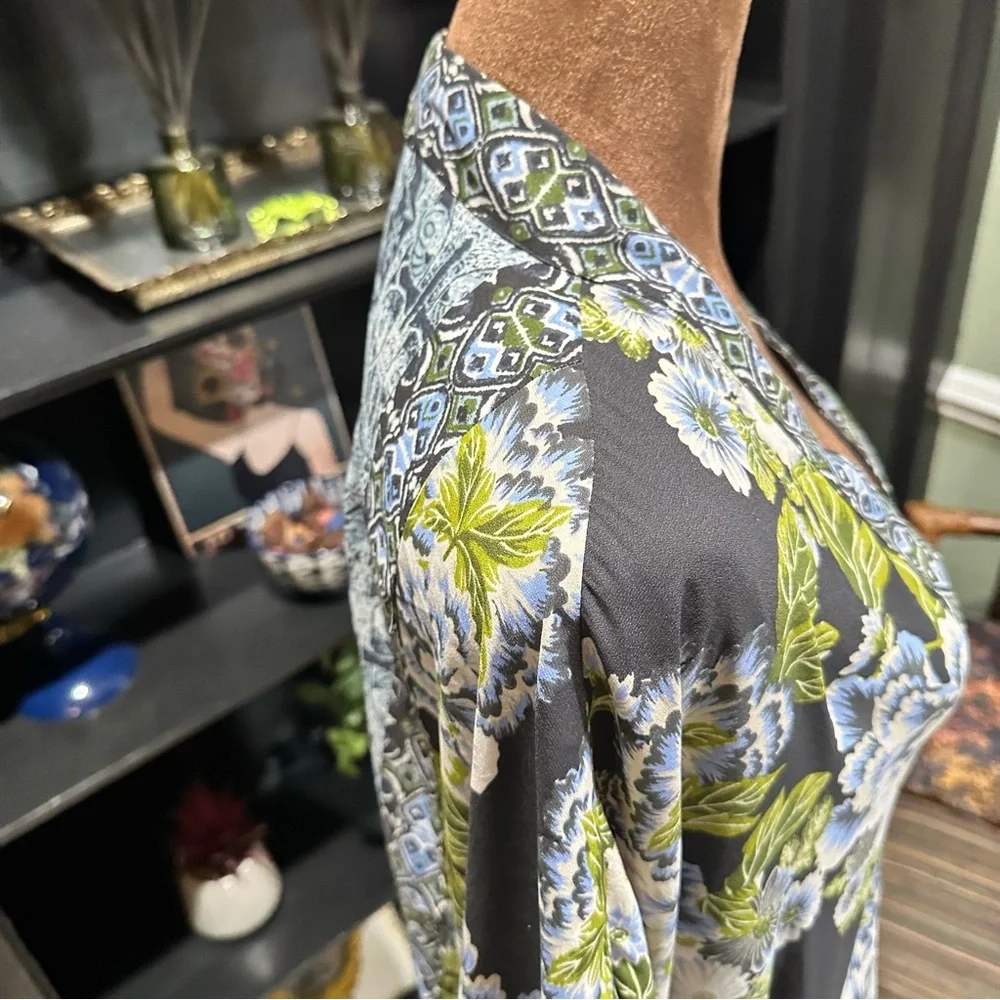 Free People Wildflower Chiffon Zip Kimono – Size XS/S (Oversized Fit)